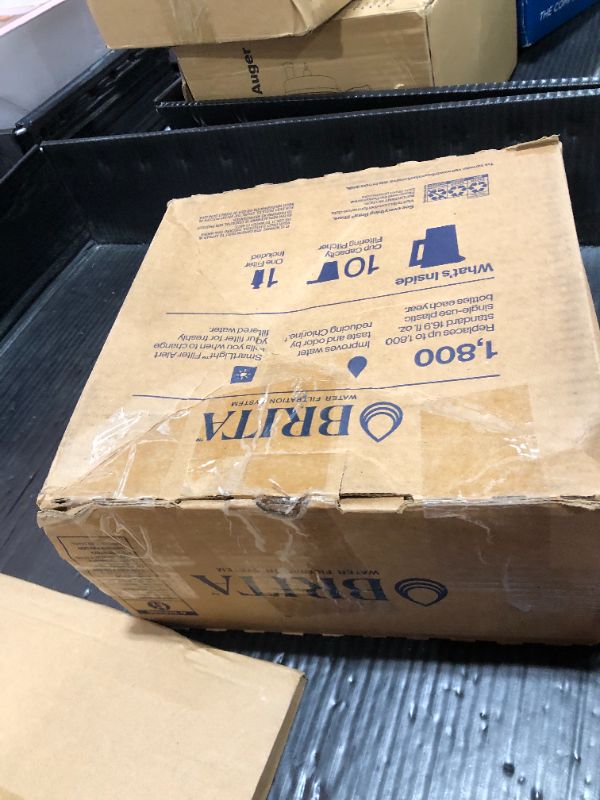 Photo 1 of Brita Large Water Filter Pitcher for Tap and Drinking Water with SmartLight Change Indicator, Includes 1 Standard Filter, BPA-Free, Lasts 2 Months, 10-Cup Capacity, Bright White