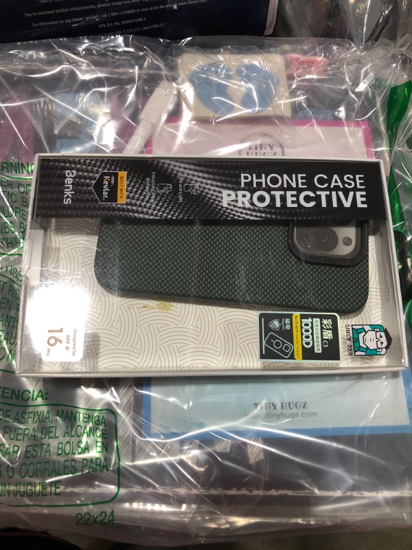 Photo 1 of BENKS for iPhone 16 Pro Case Compatible with Magsafe, [ArmorTint ArmorAir] Built with Dupont Kevlar 1000D Aramid Fiber, Ultra Slim & Lightweight iPhone 16 Pro Minimalist Case, PolarLight Green