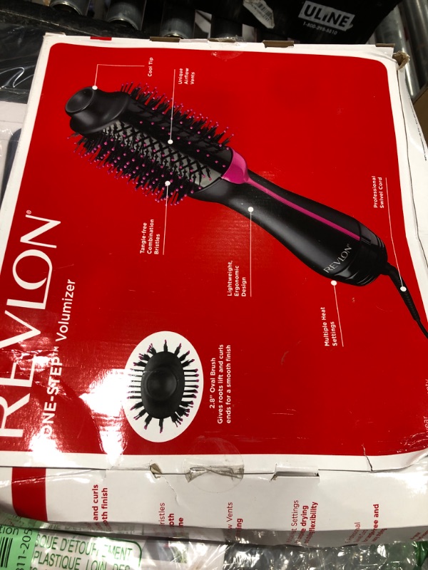 Photo 1 of REVLON One-Step Volumizer Hair Dryer and Styler – Easy Salon-Style Blowouts – Less Frizz, More Shine, and Reduced Heat Damage, for All Hair Types and Lengths (Black)