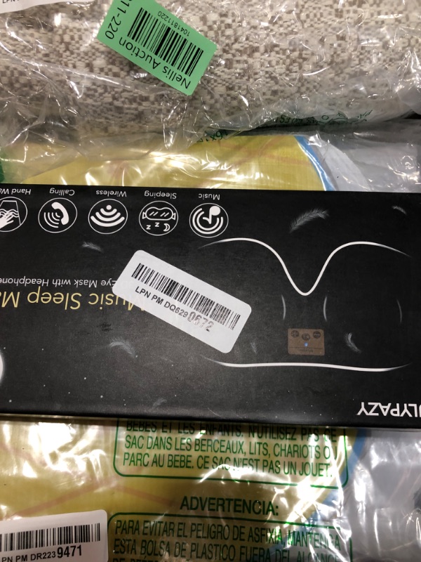 Photo 1 of 3D Sleep Mask with Bluetooth Headphones, Sleeping Headphones for Side Sleepers, Zero Eye Pressure, Adjustable Sleep Eye Mask, Ultra-Thin Stereo Speakers Perfect for Sleeping-Peacock Blue
