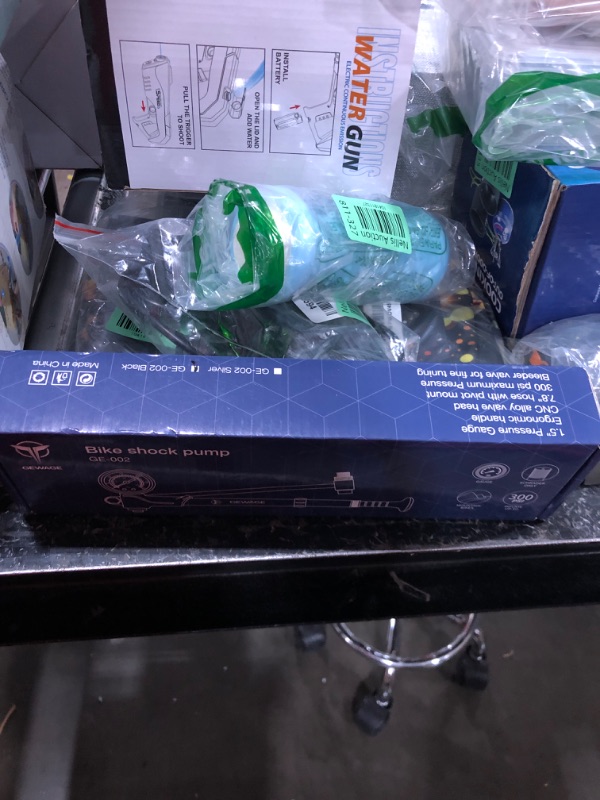 Photo 1 of Shock Pump for Mountain, Road Bikes and Motorcycle - 300 Psi High Pressure for Front Fork and Rear Suspension Air Shocks Pump with Gauge -Portable Mini Pump with Air Bleed Button