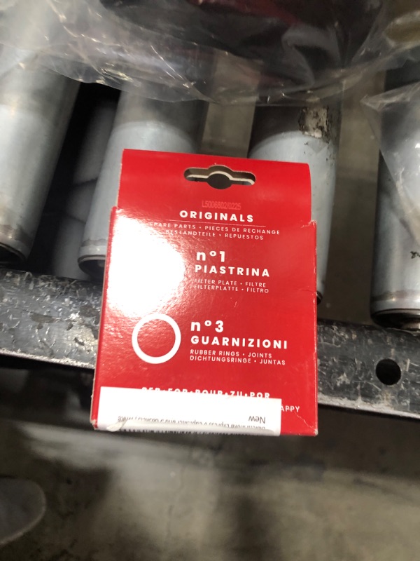 Photo 1 of Bialetti Moka Express 6 Cup Replacement Filter and 3 Gaskets , White