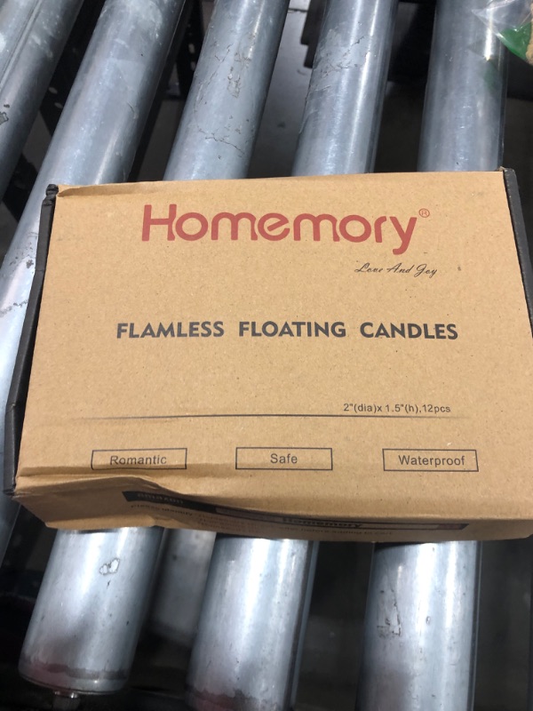 Photo 1 of Homemory 2” Flameless Led Floating Candles, 200 Hour Plastic Battery Operated Flickering Waterproof Tealights for Cylinder Vases, Centerpieces at Wedding, Party, Pool, Holiday (12 Pack, White Base)