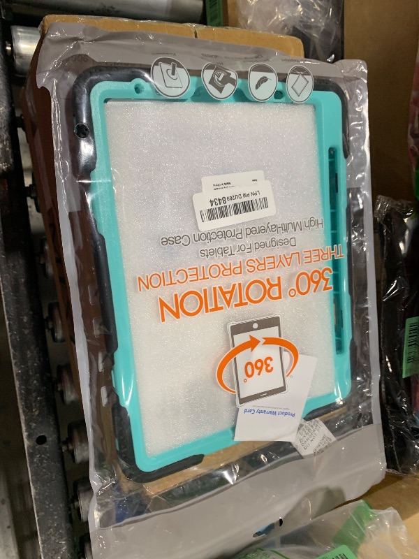 Photo 1 of Case for iPad Pro 11 Inch 2022/2021/ 2020/2018: Silicone Cover for iPad 11 Inch 4th/ 3rd/ 2nd/ 1st/ Generation with Screen Protector- Stand- Handle- Shoulder Strap- Pencil Holder- Mint Green