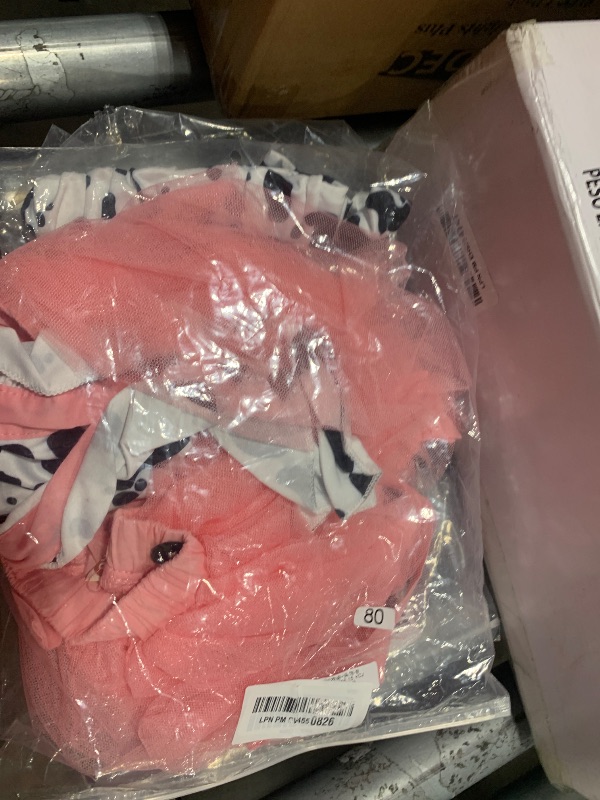 Photo 1 of Amiblvowa Newborn Baby Girl Summer Clothes Pink Cow Print Ruffle Tutu Romper Dress Princess Birthday Western Cowgirl Outfit (Pink Sleeveless Backless, 6-12 Months)