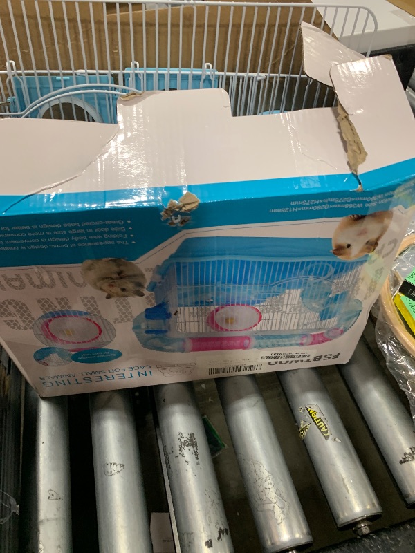 Photo 1 of Hamster Cages and Habitats, A Wire Rat Cage with a Large Space for Dwarf Hamsters, Guinea Pig, Gerbils, Mouse or Other Small Animal Cage.