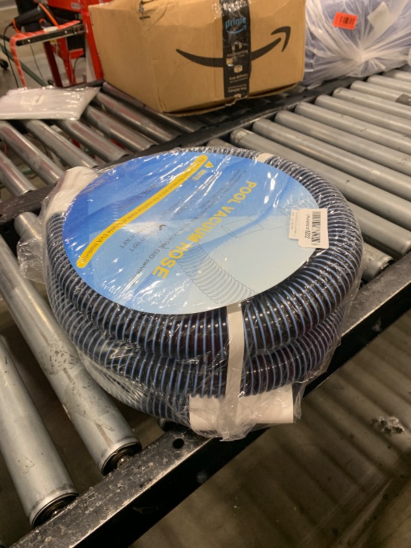 Photo 1 of Pool Vacuum Hose With Swivel Cuff 1-1/2" Diameter 18FT Flexible Heavy Duty Pool Vacuum Cleaning Hose Perfect for Above&In Ground Swimming Pool