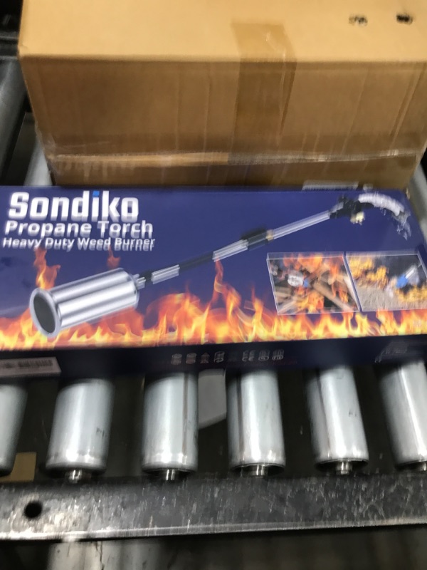 Photo 1 of Sondiko Propane Torch Weed Burner, High Output 1,200,000 BTU Weed Torch Flamethrower, 30" Detachable Long Arm Heavy Duty Blow Torch with Flame Control For Garden, Wood, Ice, Snow, Stumps, Melting