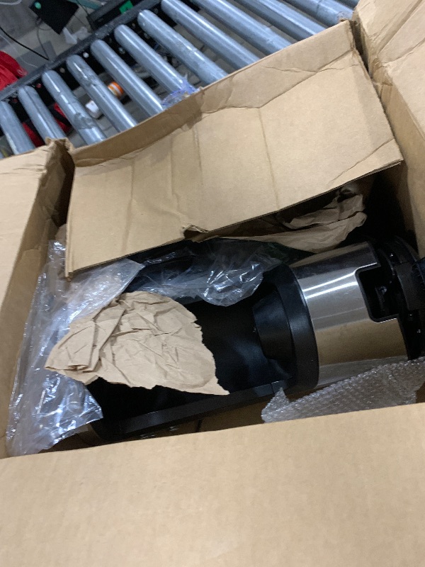 Photo 1 of Amazon Basics Single Serve Coffee Maker K-Cup, 14 Oz, Black & Stainless Steel Machine, 5.98"D x 9.44"W x 14.17"H