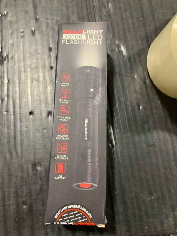 Photo 1 of GearLight S2000 LED Flashlight High Lumens - Super Bright, Powerful, Mid-Size Tactical Flashlight for Outdoor Activity & Emergency Use