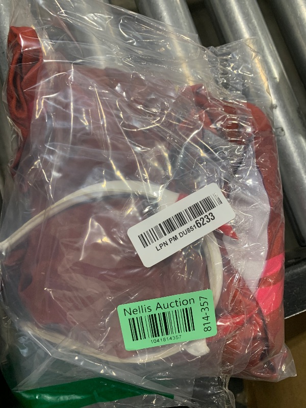 Photo 1 of Cosplay.fm Women's Red Battle Suit Headwear Anime Cosplay Costume Spandex Bodysuit Jumpsuit (M, Red)