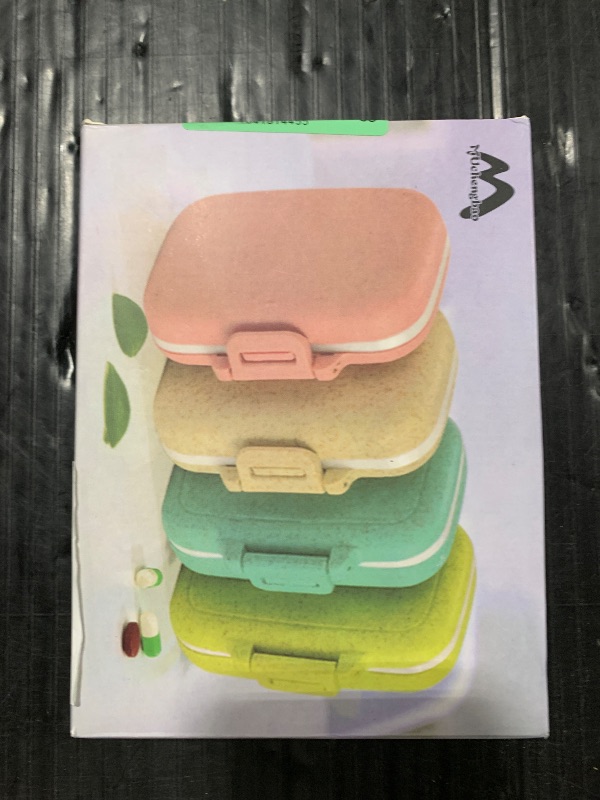 Photo 1 of 4 PC Pill Case 3 Removable Compartments Pill Box BPA-Free,Day Pill Organizer/3 Times a Day/AM-PM Travel Pill Organizer for Pocket or Purse Storage Vitamin, Fish Oil or Medicine