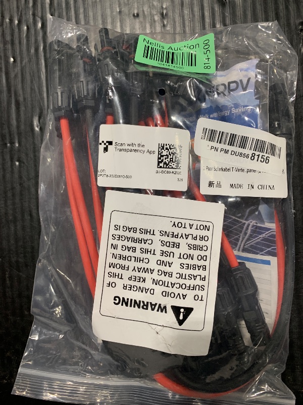 Photo 1 of JXMXRPV 2 Pack Solar Connectors for 4 Solar Panels,Tool-Free Solar Panels Connectors,Waterproof Solar Panel Splitter, 2 to 8 Y Branch Parallel Adapter for Solar Cable Extension
