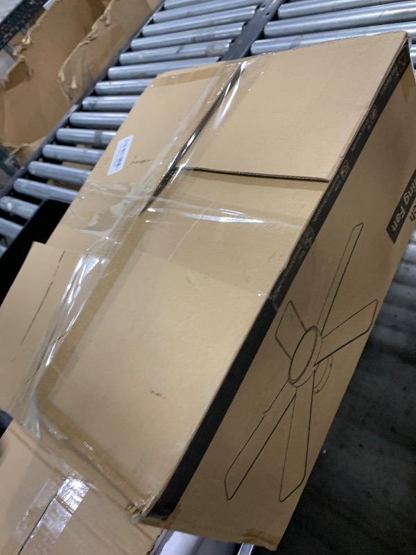 Photo 1 of Fanbulous 42 Inch Ceiling Fans with Lights and Remote,Outdoor Indoor Modern Flush Mount Ceiling Fan with 3CCT 6-Speed Quiet DC Motor,Black Small Low Profile Ceiling Fan for Bedroom Living Room Office