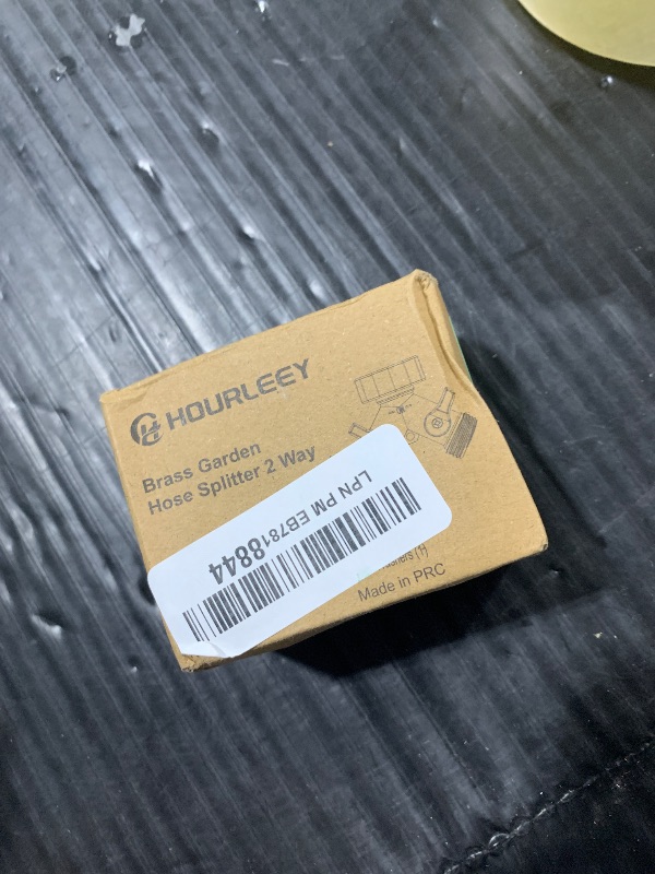 Photo 1 of Hourleey Brass Garden Hose Splitter 2 Way, 3/4 Inch Hose Connector Tap Splitter, Hose Y Splitter, Hose Spigot Adapter 2 Valves with Extra Rubber Washers (1)