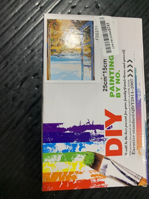Photo 1 of Beach Door Landscape Oil Painting Paint by Number Kits 16 x 20 inch Canvas Grasses Seaside Scenery DIY Oil Painting for Kids Students Adults Beginner with Brushes Acrylic Pigment (without Frame)