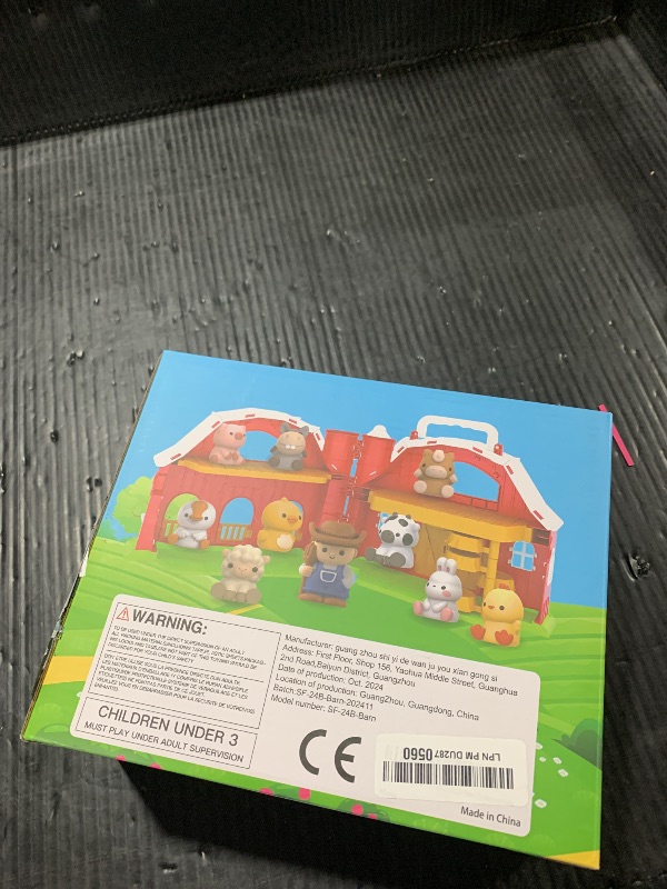 Photo 1 of SpringFlower Toddler Toys for 1 2 3 Years Old Boys and Girls, Big Barn Toy with Farm Animal,Educational Montessori Toys, Farm Pretend Playset Toy, Christmas Birthday Gift for Toddler Baby Boys Girls