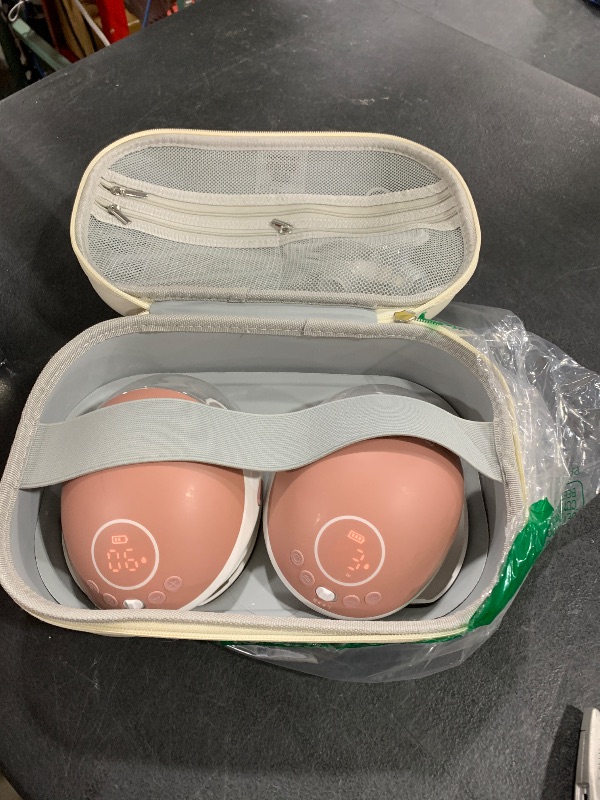 Photo 1 of Momcozy Old Versions Breast Pump BP223,with DoubleFit Flange for Breastfeeding Moms,Red Double