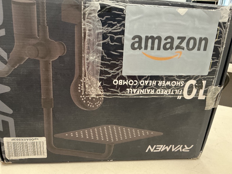 Photo 1 of Ryamen Upgraded Dual Shower Heads Combo, 10 inch Filtered Shower Head with Handheld, 3-Way Rain Shower Head with Filters, 7 Settings Handheld Spray, High Pressure, Height Adjustable (Black)