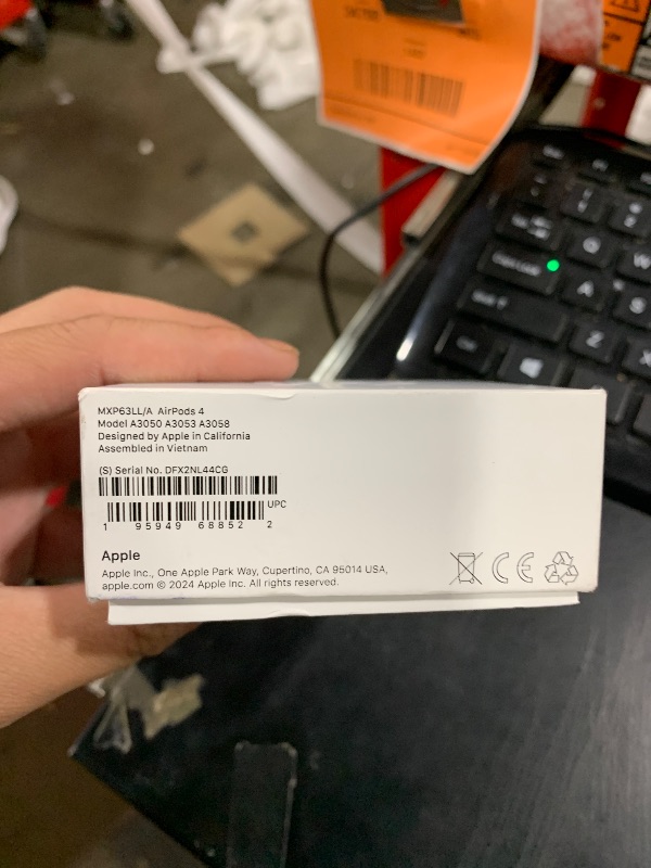 Photo 1 of Apple AirPods 4 Wireless Earbuds, Bluetooth Headphones, Personalized Spatial Audio, Sweat and Water Resistant, USB-C Charging Case, H2 Chip, Up to 30 Hours of Battery Life, Effortless Setup for iPhone
