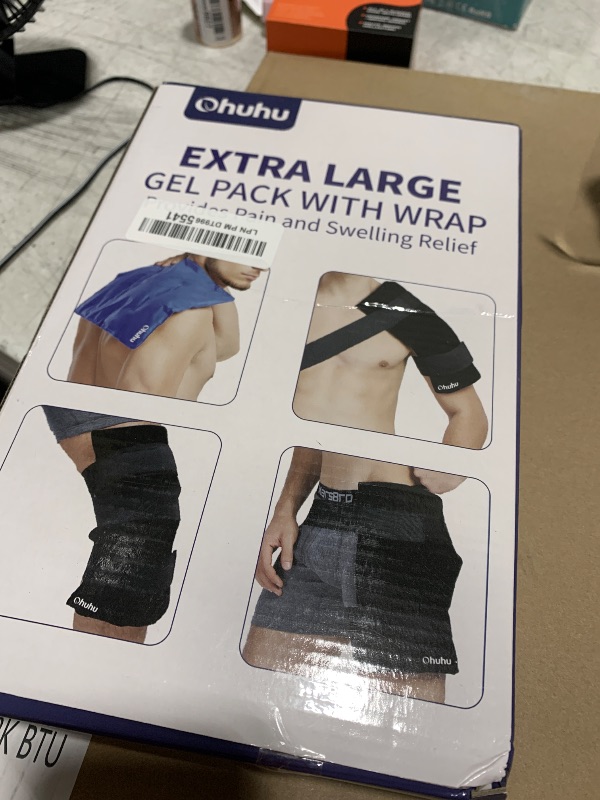 Photo 1 of Ice Packs for Injuries 14" X 11": Ohuhu Hot Cold Gel Ice Pack X-Large Reusable Ice Packs with Wrap Flexible Pain Relief for Shoulder Legs Knee Back Hip Aches Injury Muscle Pain-Blue
