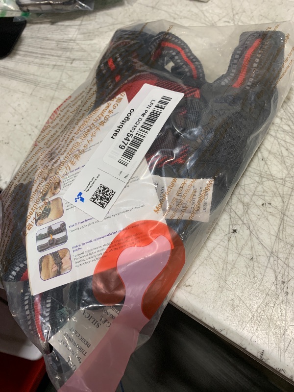 Photo 1 of rabbitgoo Dog Harness No Pull with 2 Leash Clips, Adjustable Soft Padded, Reflective Oxford No Choke Pet Vest with Easy Control Handle for Large Dogs, Red Plaid, L