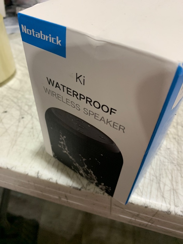 Photo 1 of NOTABRICK Bluetooth Speakers, 15W Portable Speakers Bluetooth Wireless V5.0 with Stereo Sound, Active Extra Bass, IPX6 Waterproof Shower Speaker, Double Pairing, for Party, Home Theater, Game Theater