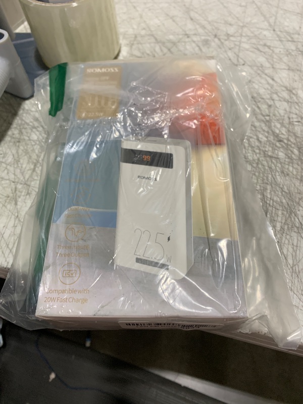 Photo 1 of ROMOSS 30000mAh Power Bank, 22.5W Type C PD Fast Charge Portable Charger with 3 Outputs and 3 Inputs, Huge Capacity External Battery Pack Compatible with iPhone, iPad Pro, Samsung and More (Sense8PF)