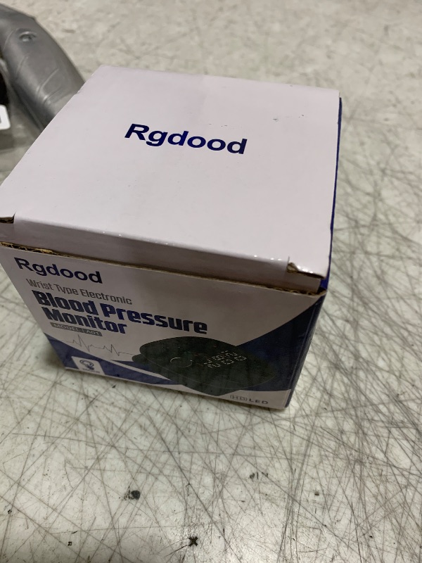 Photo 1 of Rgdood Rechargeable Wrist Blood Pressure Monitor with Voice Broadcast, Dual User Blood Pressure Cuff Wrist with USB-C Charging Cable, 2X 99 Memories & Carry Case