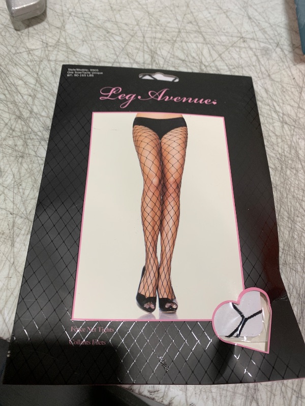 Photo 1 of Leg Avenue Women's Fishnet Footless Tights, Black Fence Net, One Size