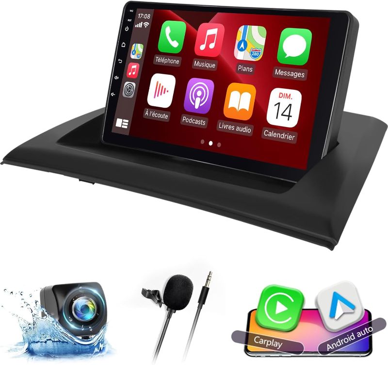Photo 1 of 2+64G Car Radio for BMW X3 E83 2004 2005-2012 - Wireless Carplay & Android Auto - 9 Inch Android 13 Stereo with WiFi/EQ/GPS + AHD Rear View Camera