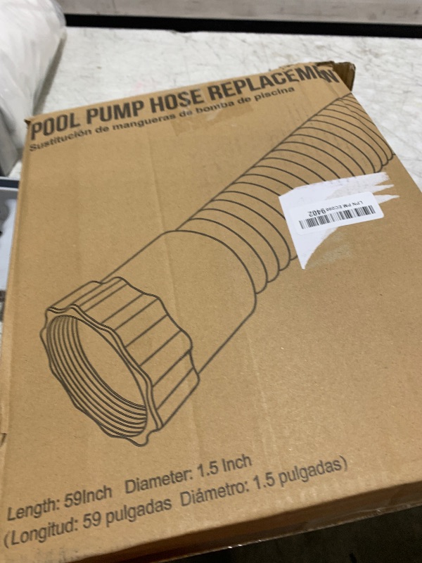 Photo 1 of Pool Hose for Above Ground Pools, 1.5 Inch Pool Pump Replacement Hoses 59" Long Accessory Swimming Pool Hoses for Filter Pumps, Sand Filters System