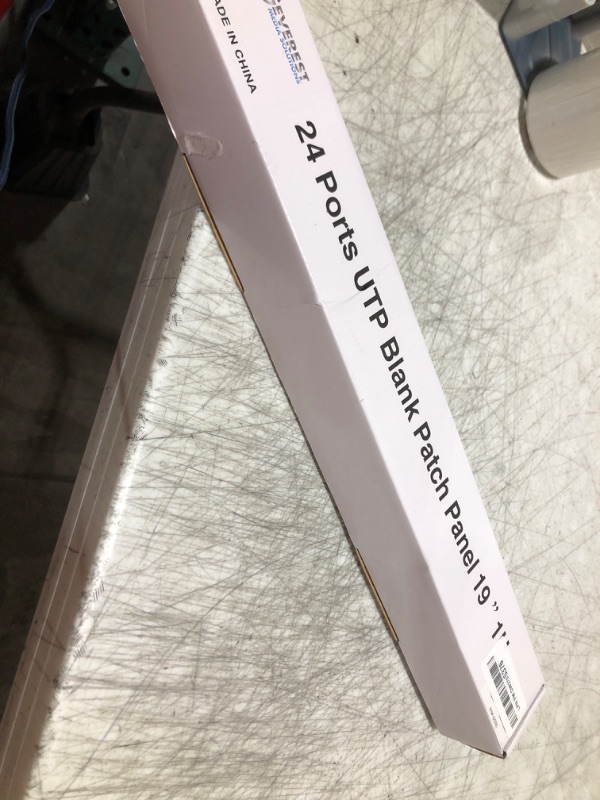 Photo 1 of Everest 24 Port Keystone Patch Panel (1-Pack) - Removable 6-Port Panels - Use with Slim Profile Keystones ONLY (Wider Jacks May not fit Side by Side) - 8 Blank Keystone Jack Inserts Included