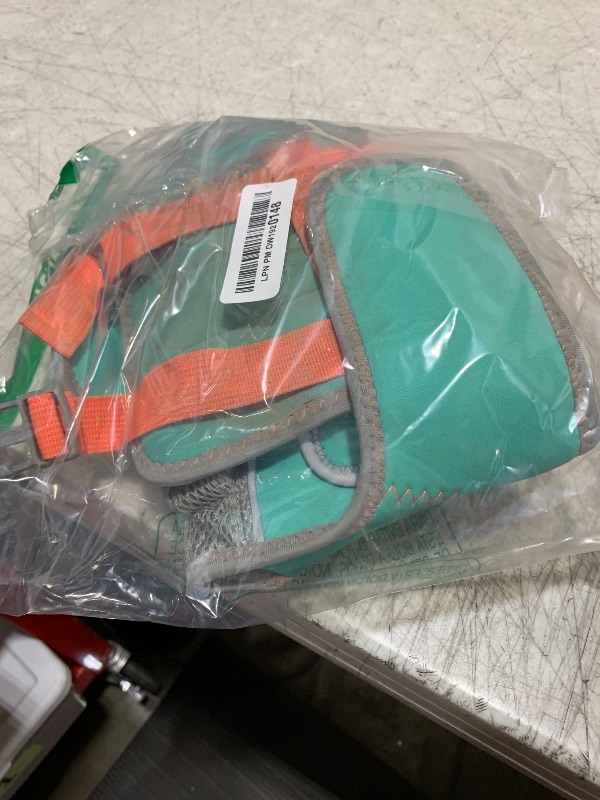 Photo 1 of Sheripet Dog Swimming Vest with D-Ring, Lightweight Dog Life Vests for Boating, Reflective Dogs Lifejackets Swimsuit Neoprene Pet Safety Jacket with Rescue Handle for Small Dogs, Turquoise, S