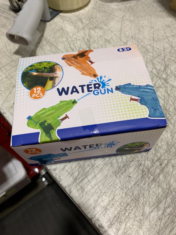 Photo 1 of 12 Packs Water Gun for Kids Squirt Toys Outdoor Beach Swimming Pool Game Summer Party Favor