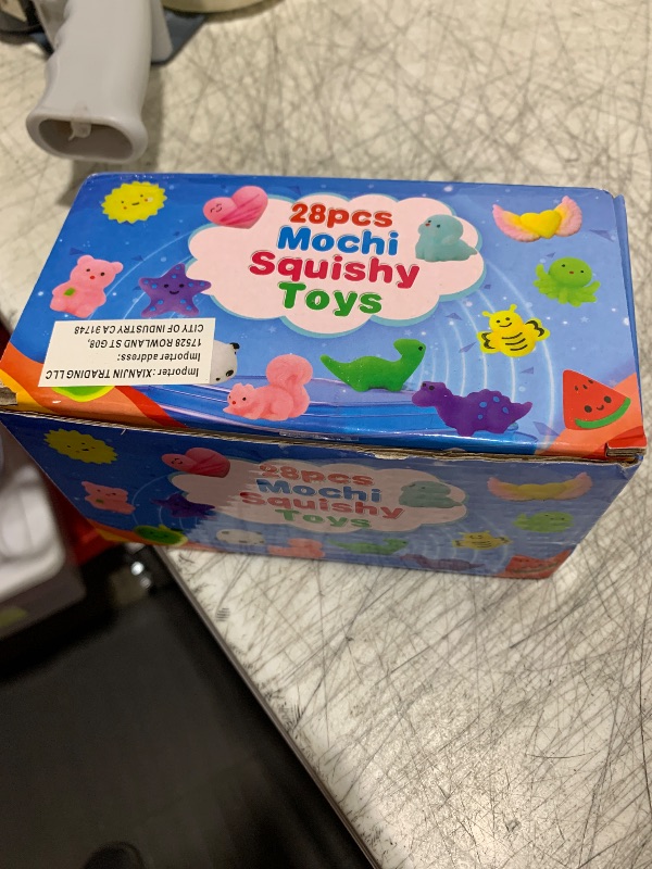 Photo 1 of Squishy Toys, 28 Pack Squishies and Cards Party Favors for Kids 4-8 8-12 Treasure Box Classroom Prizes Mochi Squishy Cat Fidget Toys Stress Relief Goodie Bags Easter Basket Stuffers Birthday Gifts