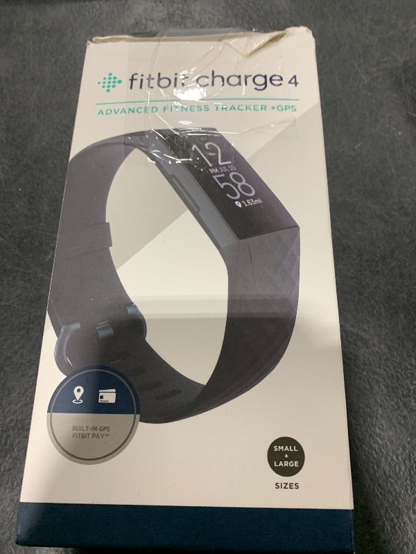Photo 1 of Fitbit Charge 4 Black Advanced Fitness Tracker