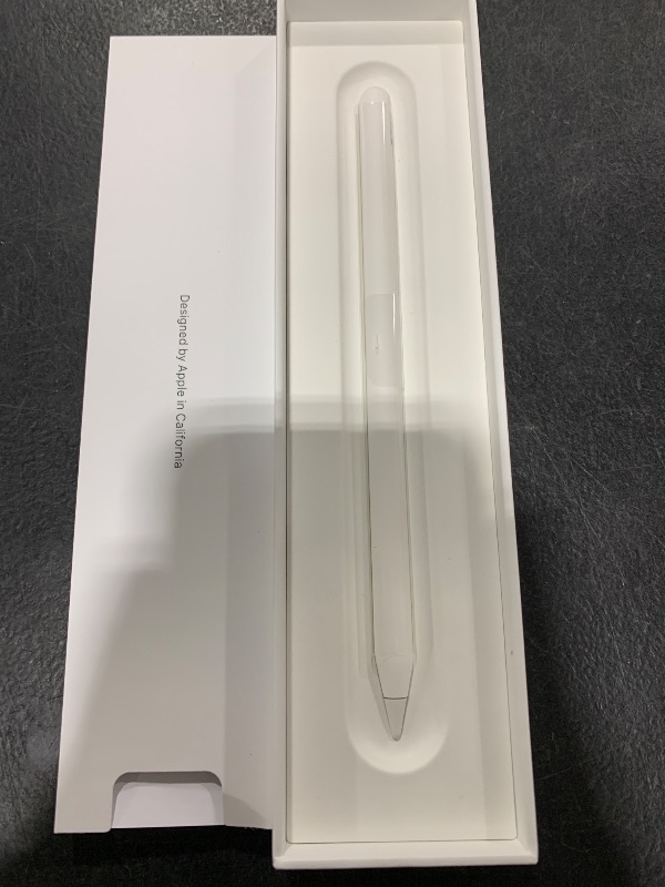 Photo 1 of Apple Pencil (2nd Generation): Device Compatibility Check Required - Pixel-Perfect Precision, Perfect for Note-Taking, Drawing, and Signing documents. Attaches, Charges, and Pairs magnetically.