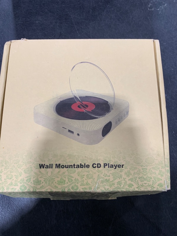 Photo 1 of MICOCIOUS Portable CD Player with Bluetooth Desktop CD Player for Home CD Music Players with Remote Control,Timer,Built-in Dual Speakers with LED Display Home Audio Boombox FM Radio (Purple)