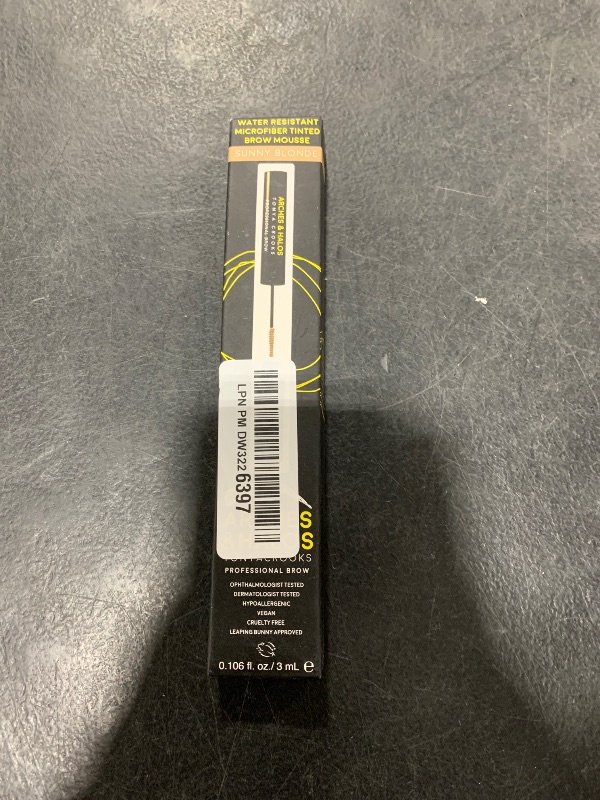 Photo 1 of Arches and Halos Microfiber Tinted Brow Mousse - Richly Pigmented Eyebrow Shaper - Water Resistant Filler Pen - Vegan - Sunny Blonde - 0.11 oz