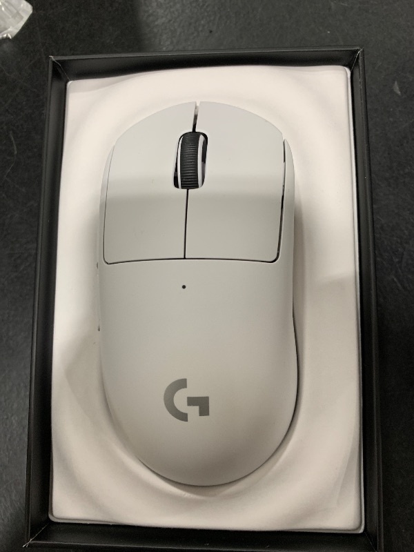 Photo 1 of Logitech G PRO X SUPERLIGHT 2 Wireless Gaming Mouse, 60g Pro-Grade with 5 Programmable Buttons, 44k DPI Sensor, 8kHz Report Rate, USB-C Charging for PC/Mac - White