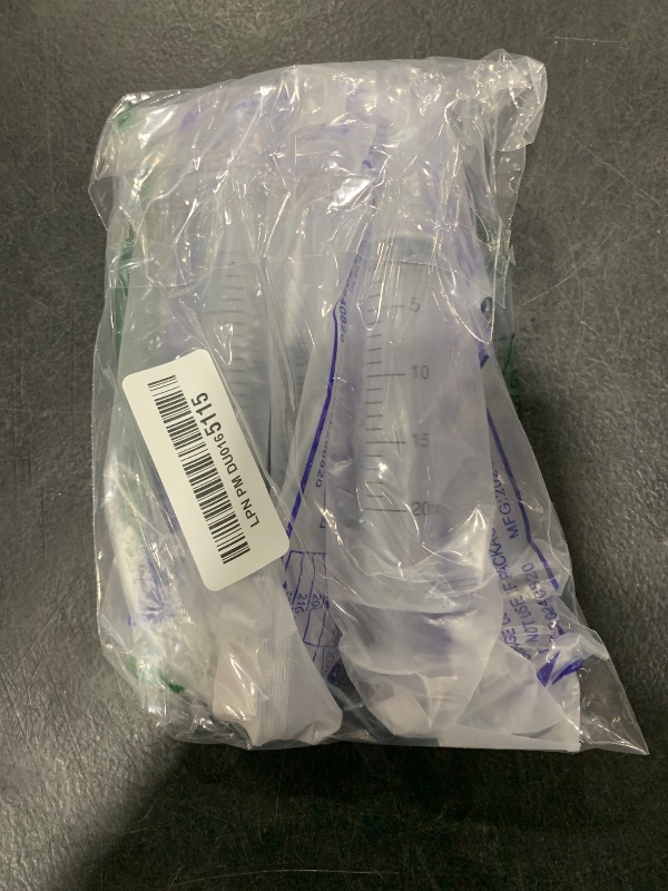 Photo 1 of 20ml Syringe for Liquid,5 Pack Large Plastic Syringes with Adapters and Cap,Individually Sealed Syringe for Feeding,Irrigation Water and Scientific Labs