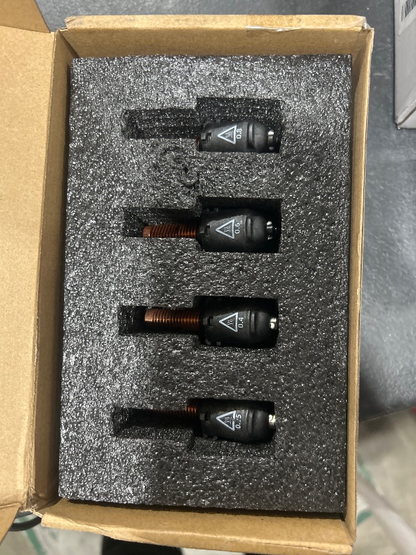 Photo 1 of FLASHFORGE AD5M Series High Speed Nozzle Bundle, 32mm³/s High Flow, 35S Fast-Heat 200?, 3S Quick-Release 0.25/0.4mm Copper Nozzle and 0.6/0.8mm Hardened Steel Nozzle Set, for All Your Printing Needs