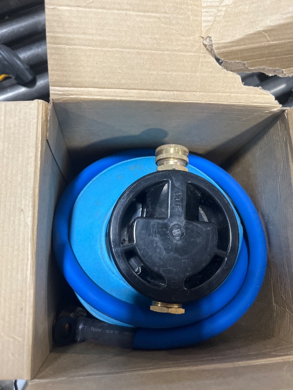 Photo 1 of H&G lifestyles Portable Water Softener for RV with Water Hose,5A Food-Grade 3/4" Brass Fittings 2600 Gallons Softens Hard Water Filtration System for Trailers Boats Mobile Car Washing