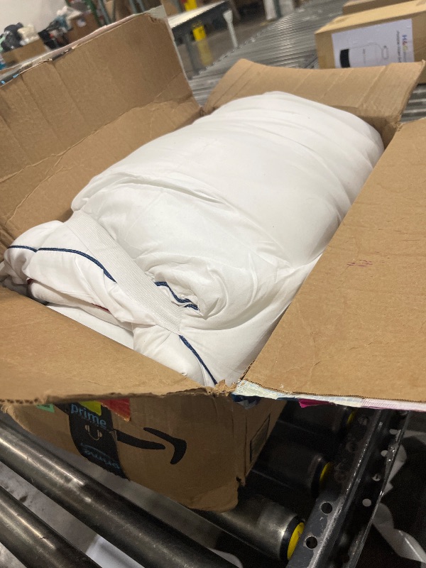Photo 1 of L'AGRATY Mattress Topper Full - Cooling Pillow Top Mattress Topper Full Size Extra Thick Plush Bed Topper Down Alternative Overfilled Soft Mattress Pad for Back Pain