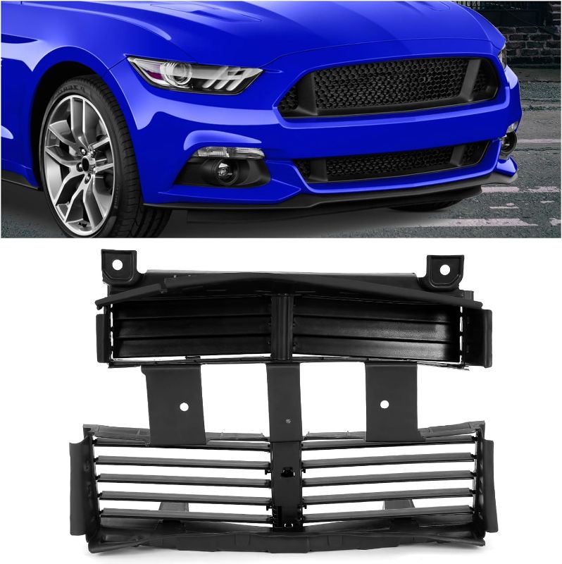 Photo 1 of HECASA Active Grille Shutter Compatible with 2015-2017 Ford Mustang Replacement for FR3Z-8475-A Radiator Core Support Grille Air Intake Shutter Assembly
