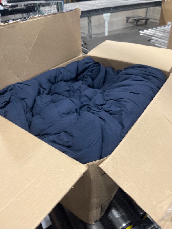 Photo 1 of Cottonight Navy Blue Comforter Set California King Men Navy Bedding Set Dark Blue Comforter Set Breathable Soft Quilts Blanket Bedding Comforter Sets for Women Men Cal King Bed