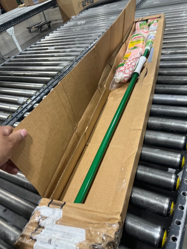 Photo 1 of Libman Wonder Mop & Refills Kit – for Tough Messes and Powerful Cleanup – Easy to Wring, Long Handled Wet Mop for Hardwood, Tile, Laminate. Includes Three Replacement Heads, Machine Washable, 62 Inch