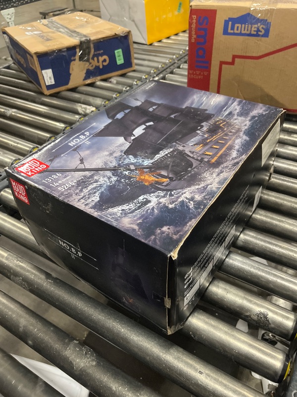 Photo 1 of Mould King Pirate Ship Model Building Blocks Kits, Black Pearl Ship MOC Model Set to Build, Large Pirates Ship Boat Model Blocks Assembly Toy for Teens Collections (5266 Pieces)