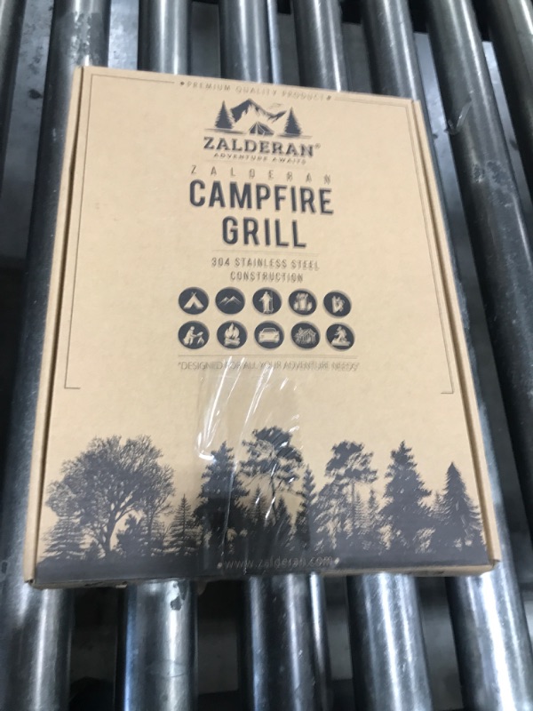 Photo 1 of Zalderan Campfire Grill Grate. Small Lightweight, Stainless Steel, Portable, Backpack Hiking Grill.